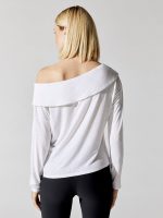 Off Shoulder Tee - Salt White - Image 4