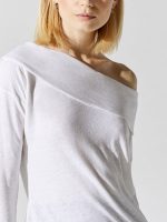 Off Shoulder Tee - Salt White - Image 5