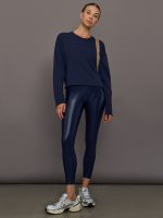 Regular Rise 7/8 Legging in Takara Shine - Navy Blazer - Image 2