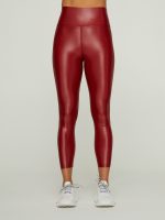 High Rise 7/8 Legging in Takara Shine - Rum Wine - Image 7