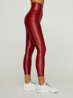 High Rise 7/8 Legging in Takara Shine - Rum Wine - Image 3