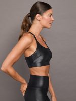 Criss Cross Bra in Takara Shine - Black - Image 4