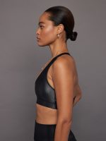 Action Bra 2.0 in Croc Takara Shine - Black - Image 6