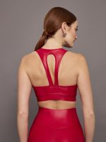 Action Bra 2.0 in Takara Shine - Crimson Red - Image 4