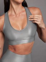 Action Bra 2.0 in Takara Shine - Steel Grey - Image 6