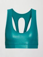 Action Bra 2.0 in Crocodile Takara Shine - Velvet Green - Image 6