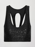 Action Bra 2.0 in Leopard Takara Shine - Black - Image 7