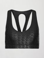 Action Bra 2.0 in Houndstooth Takara Shine - Black - Image 8