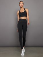 T Back Bra In Diamond Compression - Black - Image 7