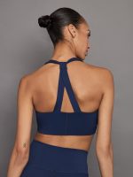 T Back Bra in Diamond Compression - NAVY BLAZER - Image 3