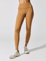 Jacquard High Rise 7/8 Legging - Brown Sugar