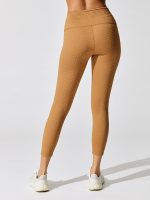 Jacquard High Rise 7/8 Legging - Brown Sugar - Image 4
