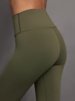 High Rise Full-Length Legging in Diamond Compression - Olive - Image 6