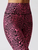 Swirly Leopard Printed 7/8 Legging - Electric Pink Swirly Leopard - Image 6