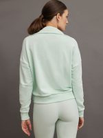 FRENCH TERRY HALF ZIP - CLEARLY AQUA - Image 4