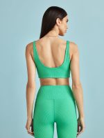 Ribbed Bra - Digital Green - Image 3