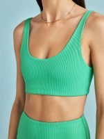 Ribbed Bra - Digital Green - Image 5