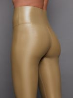 High Rise Full-Length Legging in Takara Shine - Antique Bronze - Image 5