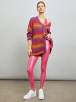 High Rise Full-Length Legging in Takara Shine - Fuchsia Purple - Image 6