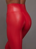 High Rise Full-Length Legging in Takara Shine - Haute Red - Image 5