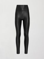 High Rise Full-Length Legging in Houndstooth Takara Shine - Black - Image 7