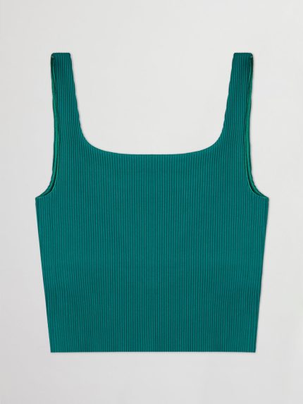 Ribbed Tank - Malachite