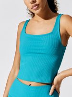Ribbed Tank - Dark Teal - Image 4