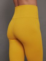 Ribbed 7/8 Legging - Old Gold - Image 4