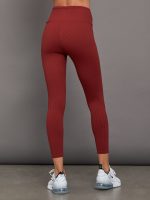 RIBBED 7/8 LEGGING - Merlot - Image 4