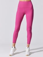 Ribbed 7/8 Legging - Magenta - Image 3