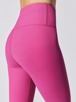 Ribbed 7/8 Legging - Magenta - Image 5