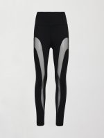 Sheer Spliced Legging in Melt - Black - Image 13