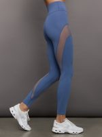 Sheer Spliced Legging in Melt - Blue Horizon - Image 4
