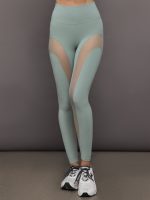 Sheer Spliced Legging in Melt - Sage