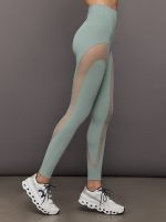 Sheer Spliced Legging in Melt - Sage - Image 5