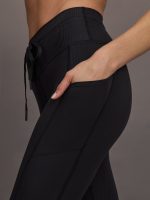 High Rise Pocket Legging in Ribbed Melt - Black - Image 5
