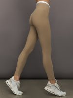 Contrast Waistband Legging in Melt - Chinchilla / White - Image 4
