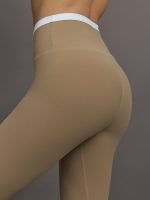 Contrast Waistband Legging in Melt - Chinchilla / White - Image 6