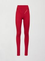 Spliced Colorblock Shine Legging in Melt - Crimson Red - Image 7