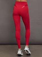 Spliced Colorblock Shine Legging in Melt - Crimson Red - Image 5