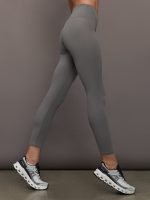 High Rise Legging in Ribbed Melt - Steel Grey - Image 4