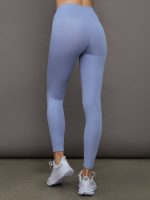 High Rise Legging in Ribbed Melt - Hydrangea - Image 5