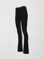 Colorblock Split Bootcut Legging in Melt - Black/Cloud Dancer - Image 8