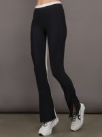 Colorblock Split Bootcut Legging in Melt - Black/Cloud Dancer - Image 5