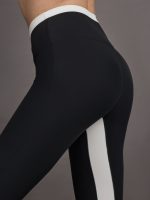 Colorblock Split Bootcut Legging in Melt - Black/Cloud Dancer - Image 6