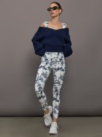 Toile High Rise Legging - Navy Toile - Image 3