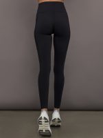 High Rise Sport Pocket Legging in Diamond Compression - Black - Image 5