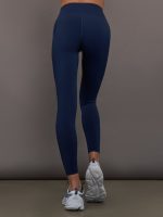 High Rise Pocket Legging in Diamond Compression - Navy - Image 5