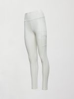 High Rise Sport Pocket Legging in Diamond Compression - Cloud Dancer - Image 9