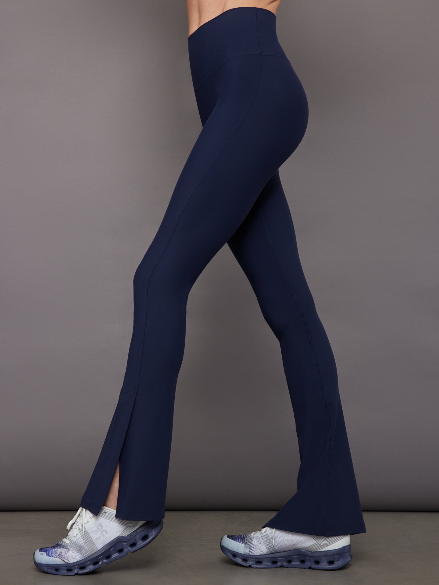 CARB-YD163-NVY-22HOL-Split-Bootcut-Legging-in-melt-color-Navy-Blazer_20857 Split Bootcut Legging in Melt - Navy Blazer - Image 1